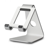 WERGON - Hållare - iPhone / Smartphone / Tablet - Aluminiumdesign rymmer upp till 7 "- Silver